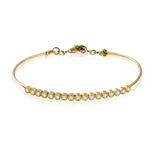 Bangle in 14k Gold with Diamonds
