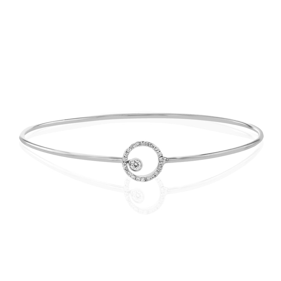 ZB305 Bangle in 14k Gold with Diamonds