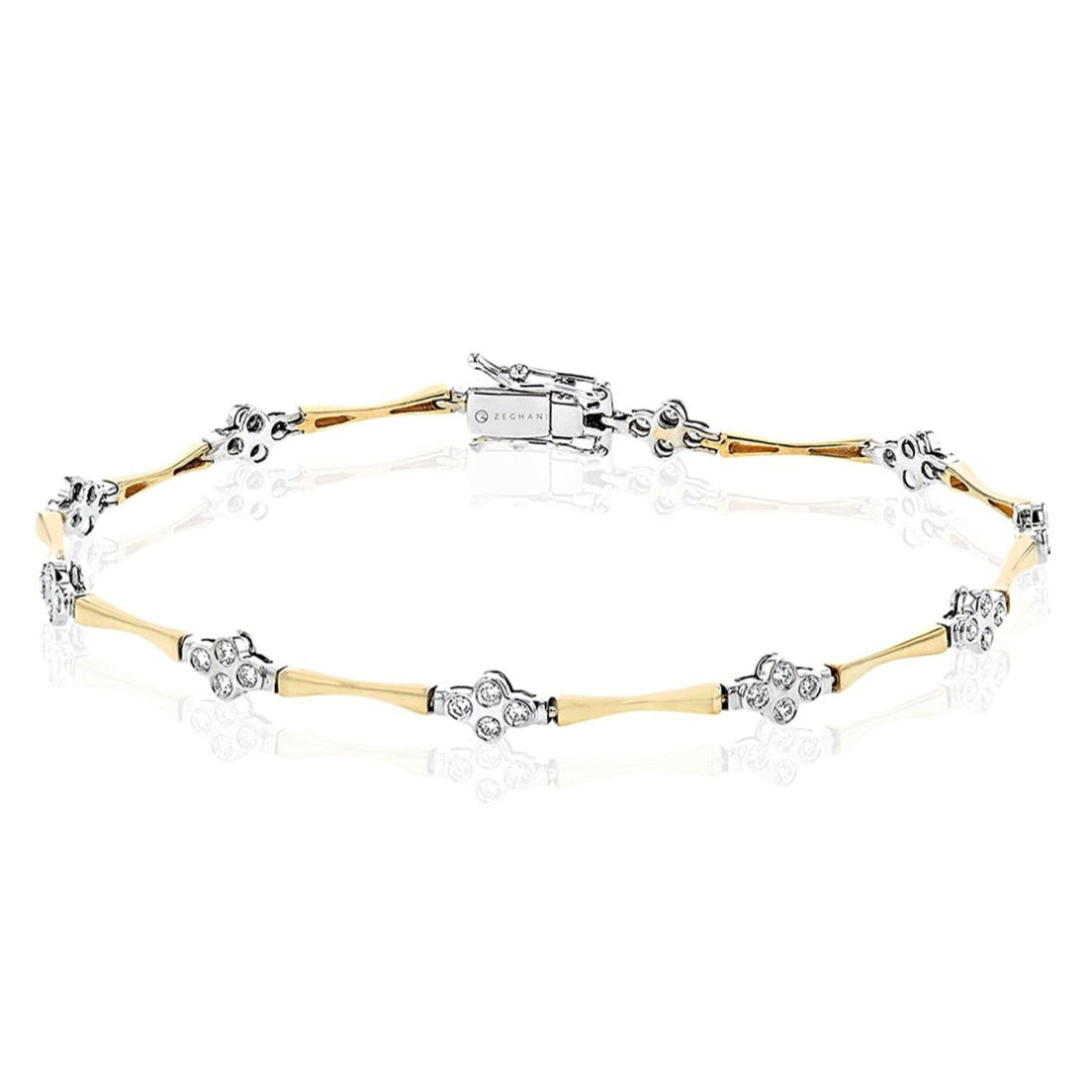 Bracelet in 14k Gold with Diamonds