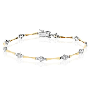 Bracelet in 14k Gold with Diamonds