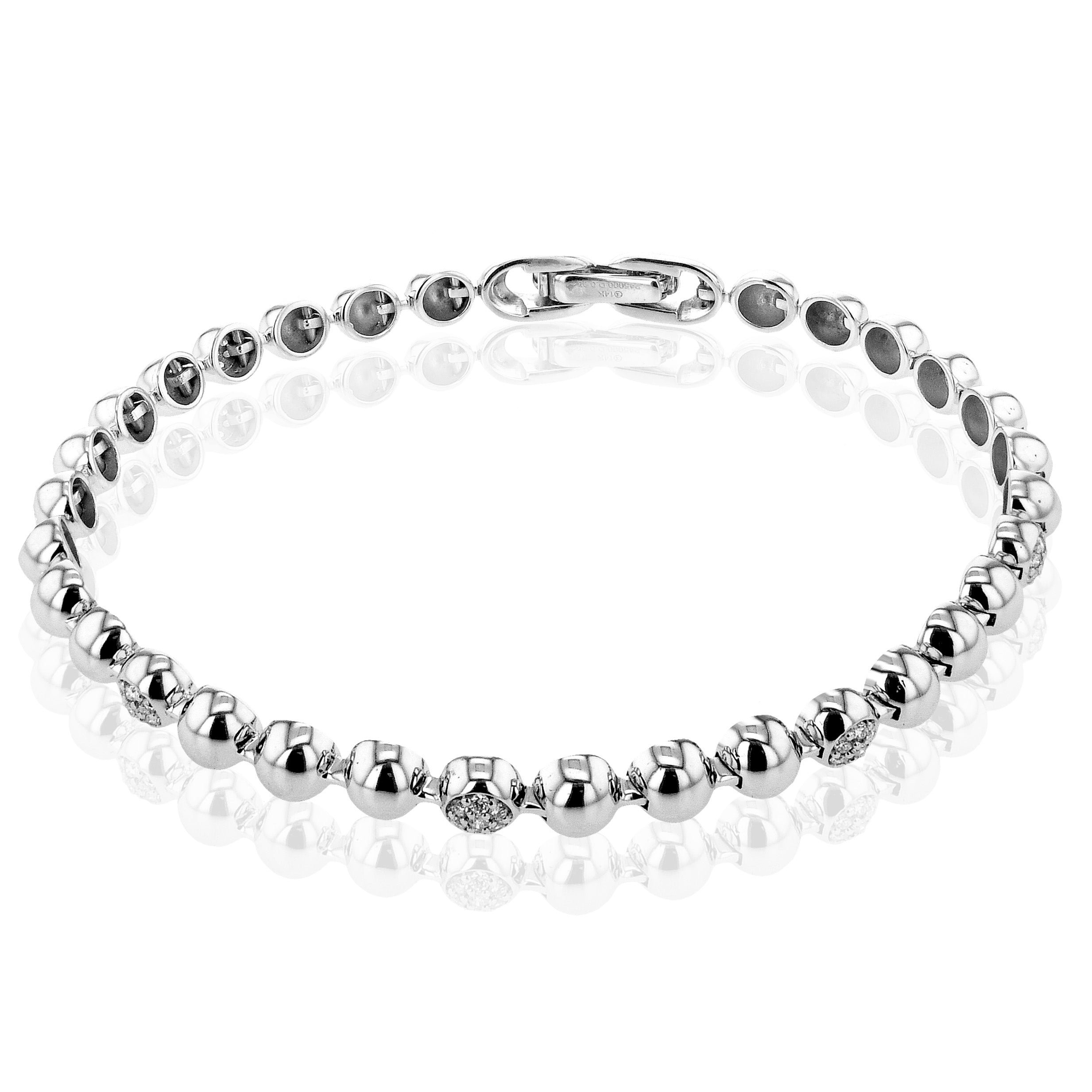 Bracelet in 14k Gold with Diamonds