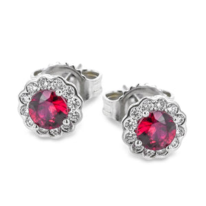 ZE668 Color Earring in 14k Gold with Diamonds