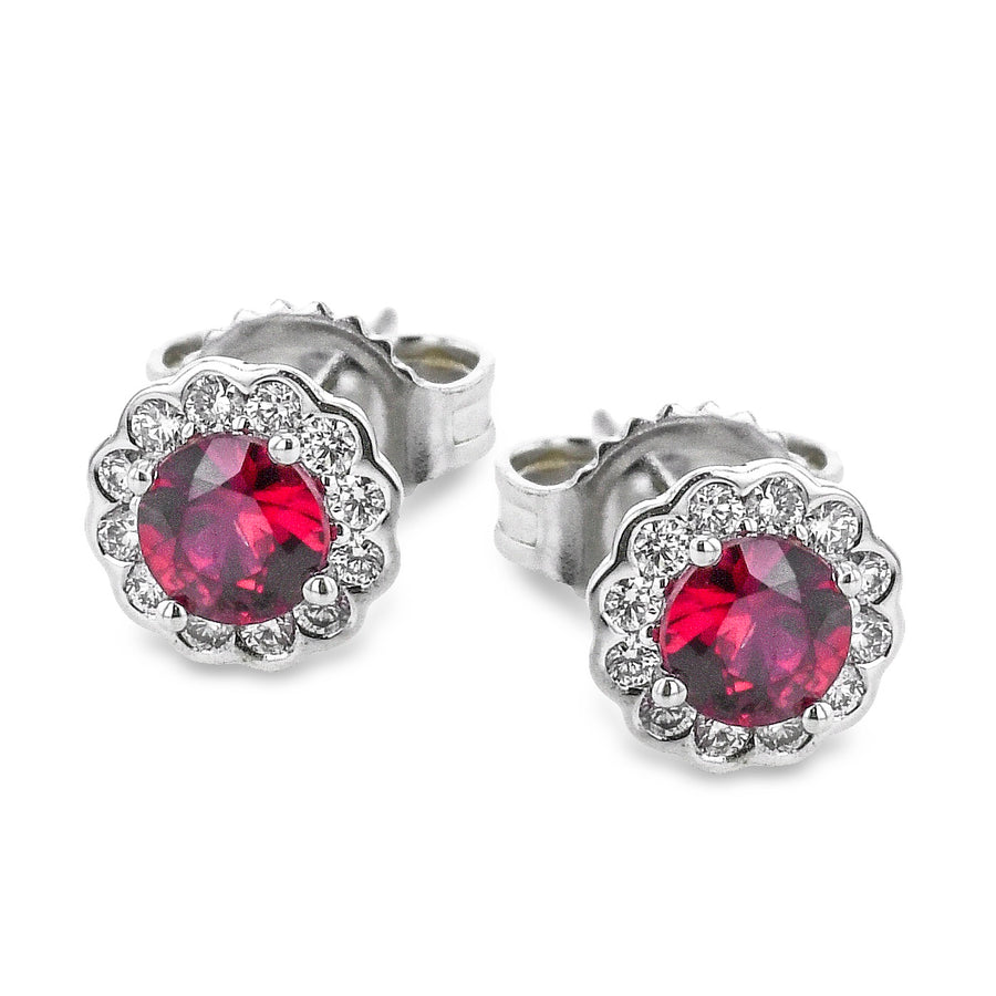 ZE668 Color Earring in 14k Gold with Diamonds