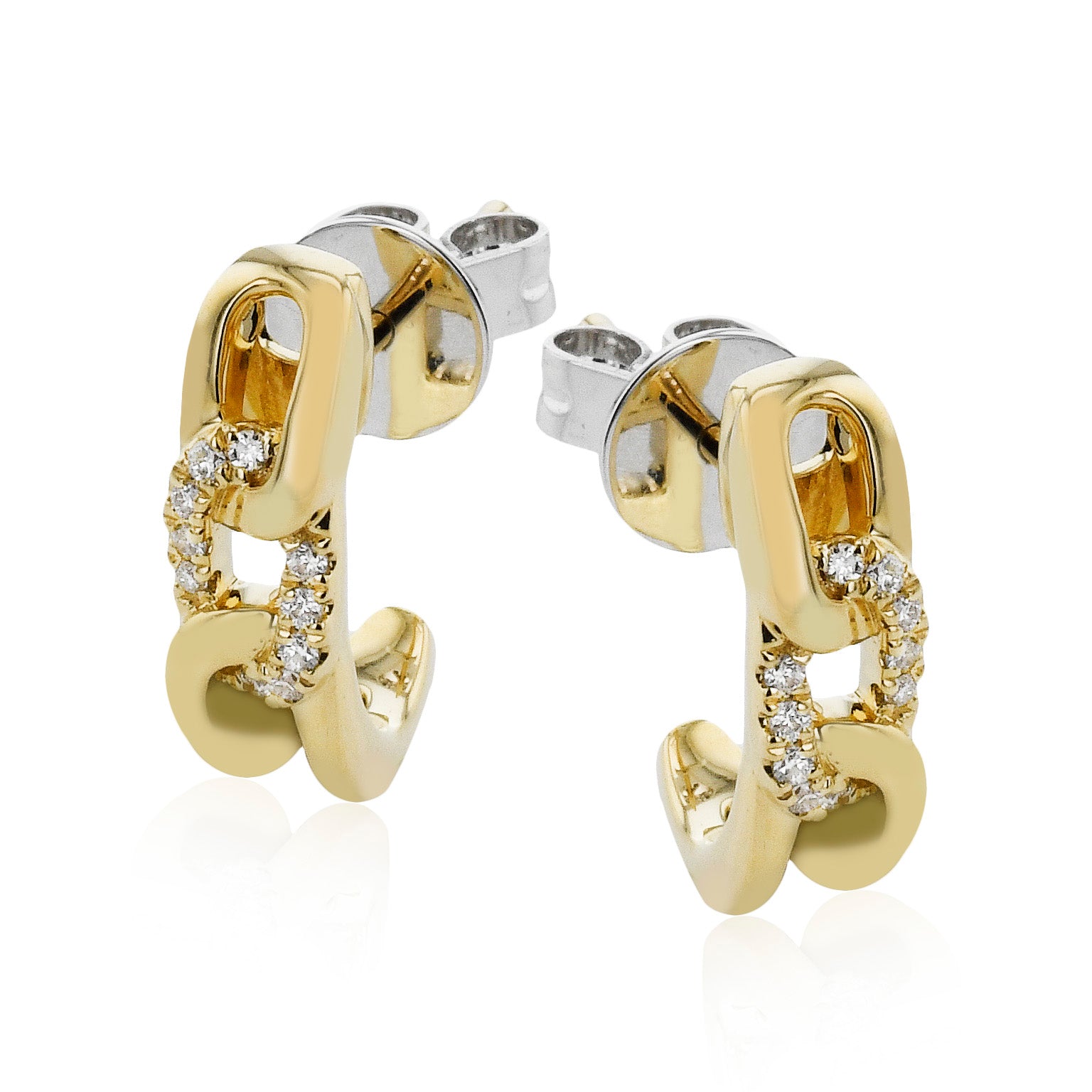 イヤリング Anima Chiara Earring in 18 carat Gold and diamonds EÉRA 18kt Yellow Gold Anima Chiara Diamond Earring | Gold