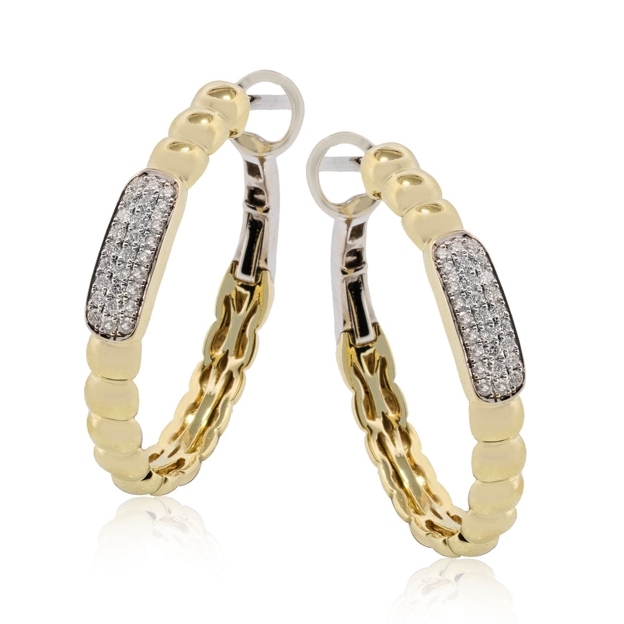 Earrings in 14k Gold with Diamonds