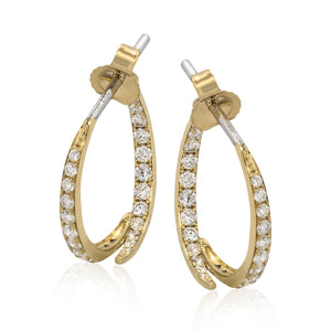 Earrings in 14k Gold with Diamonds