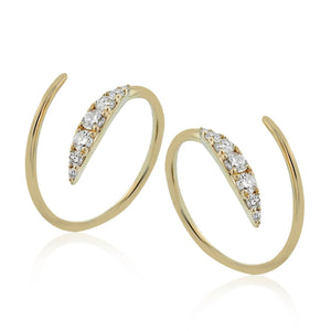 ZE893 Earring in 14k Gold with Diamonds