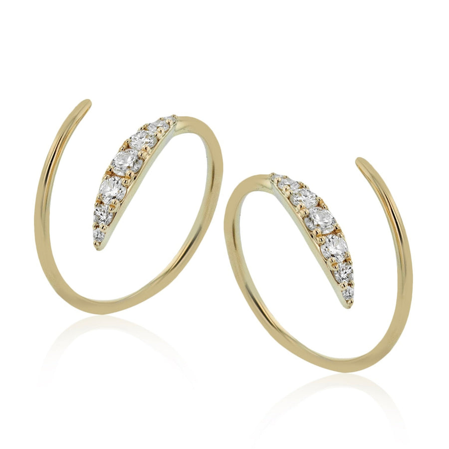 ZE893 Earring in 14k Gold with Diamonds
