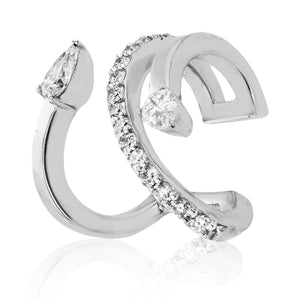 Cuff Earring in 14k Gold with Diamonds