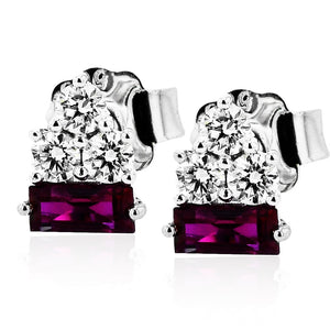 ZE999 Color Earring in 14k Gold with Diamonds