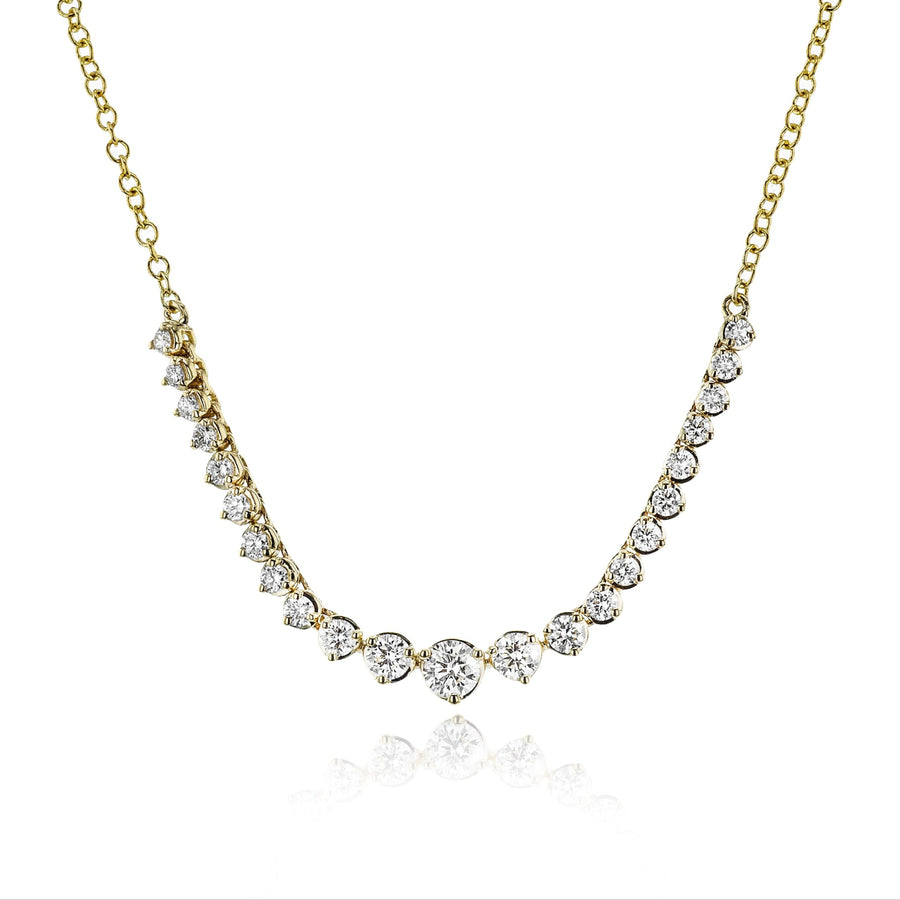 Necklace in 14k Gold with Diamonds
