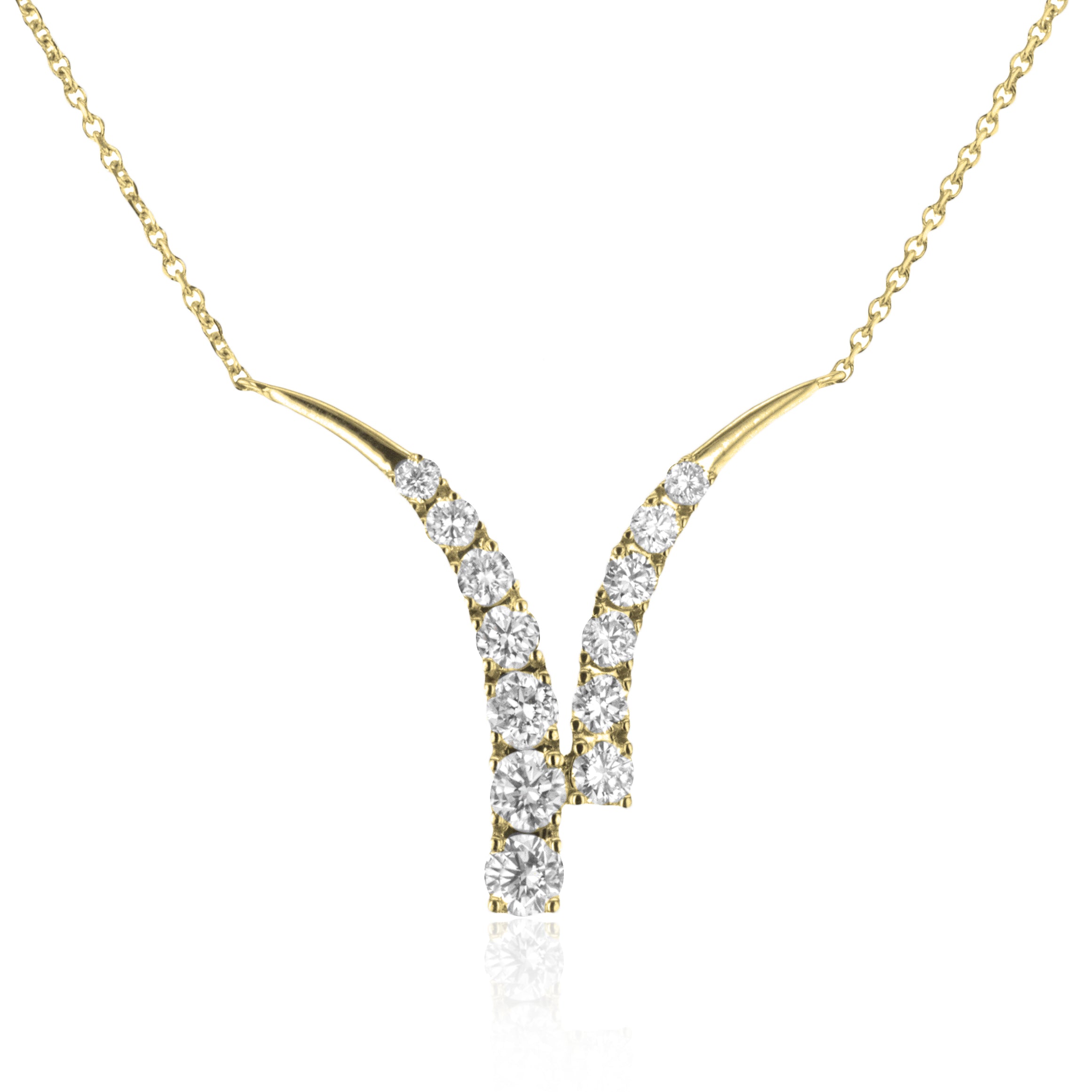 Pendant in 14k Gold with Diamonds