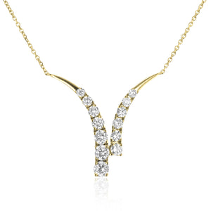 Pendant in 14k Gold with Diamonds