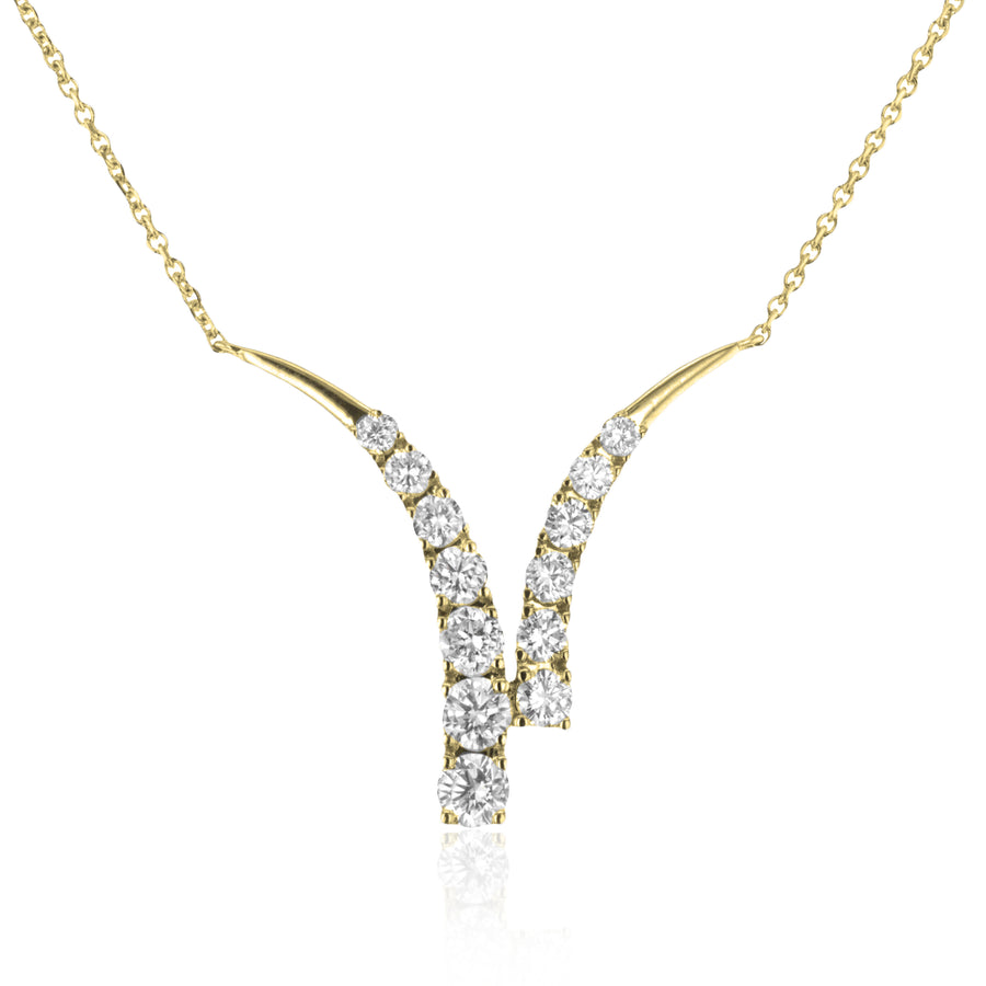 Pendant in 14k Gold with Diamonds