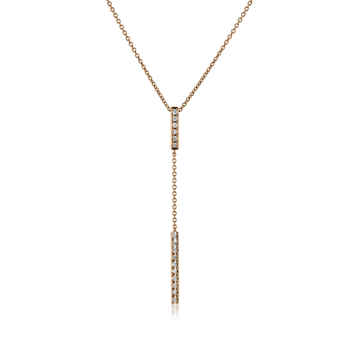 Lariat Pendant in 14k Gold with Diamonds