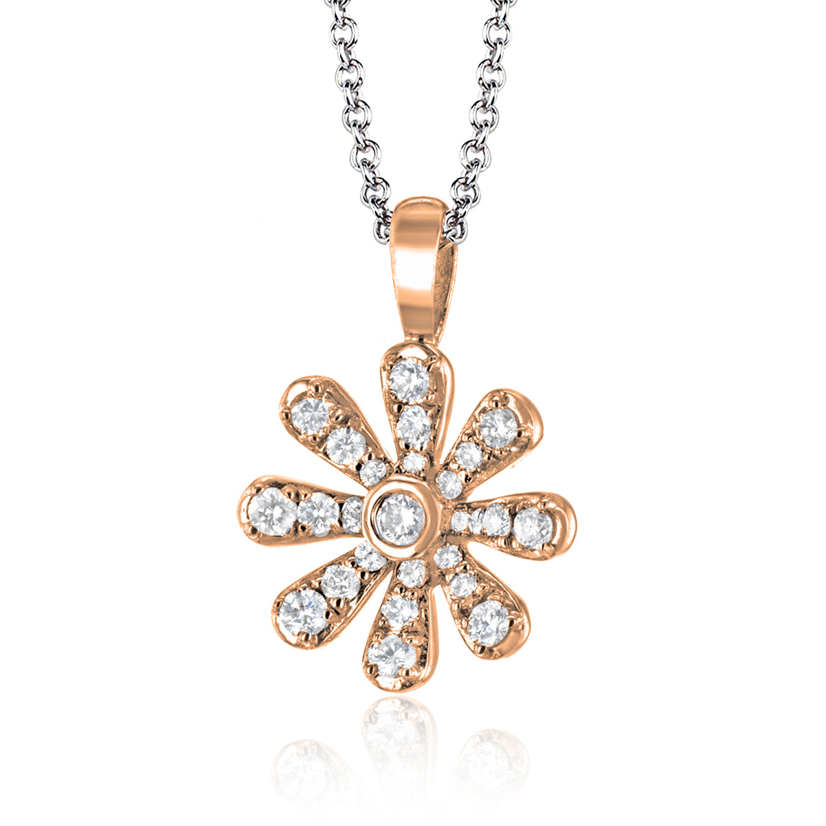 Pendant in 14k Gold with Diamonds