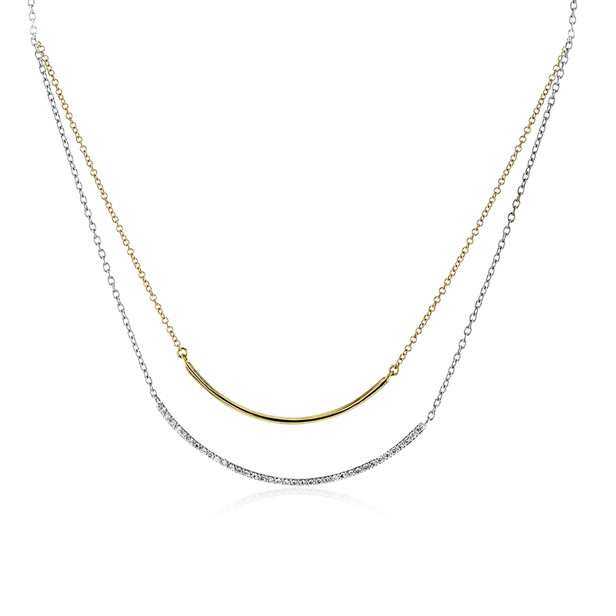 Necklace in 14k Gold with Diamonds