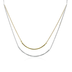 ZP1169 Necklace in 14k Gold with Diamonds