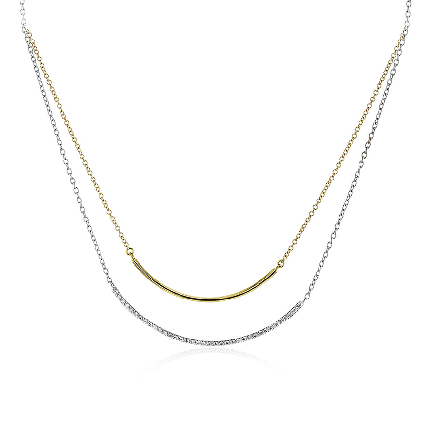 ZP1169 Necklace in 14k Gold with Diamonds