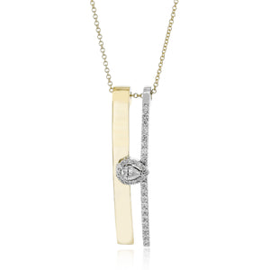 Pendant in 14k Gold with Diamonds