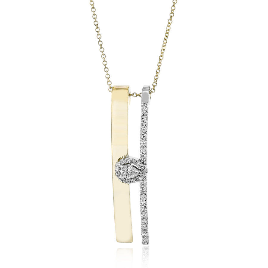Pendant in 14k Gold with Diamonds