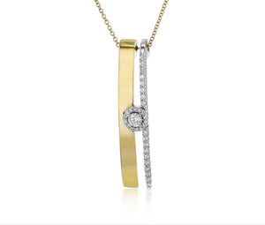 Pendant in 14k Gold with Diamonds