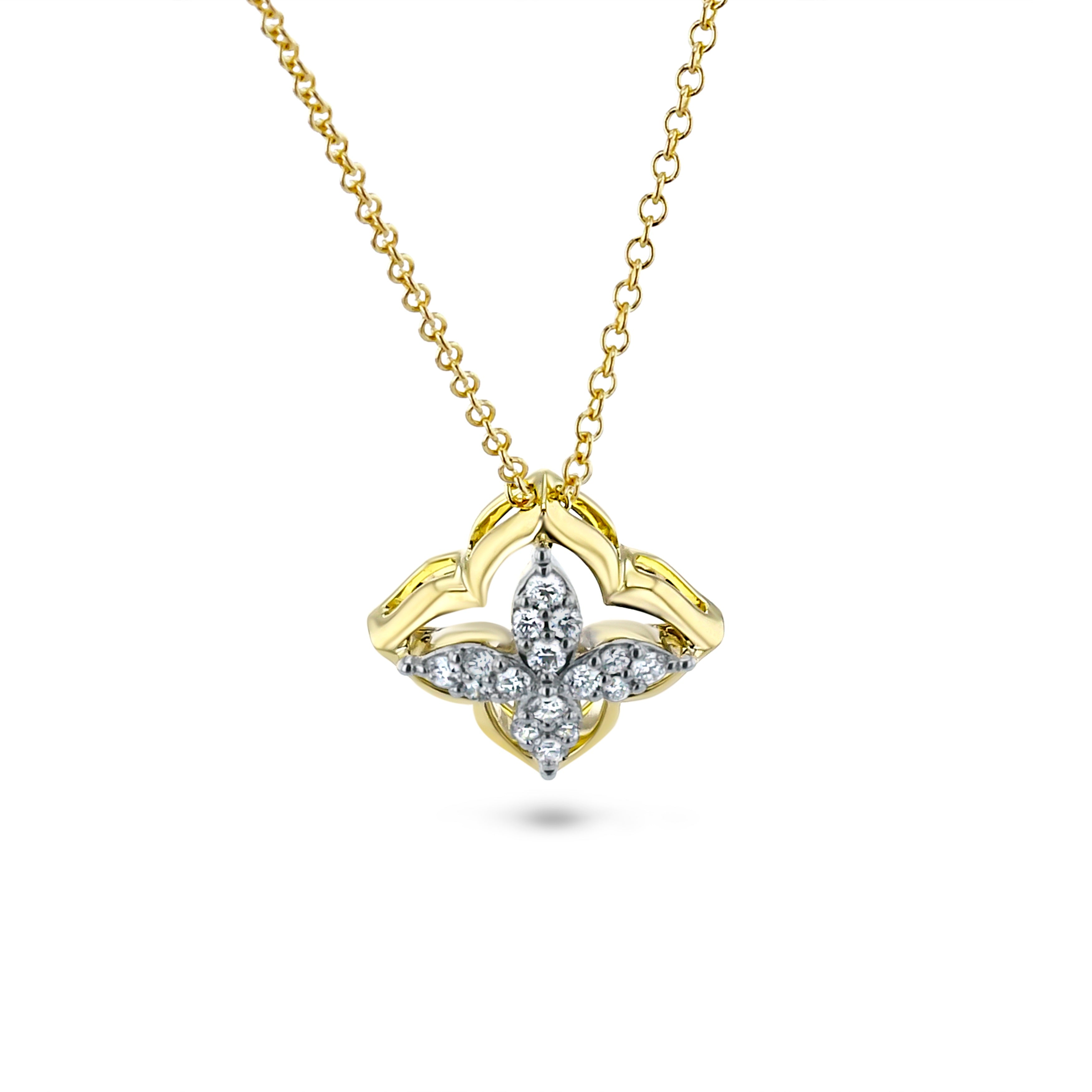 Pendant in 14k Gold with Diamonds