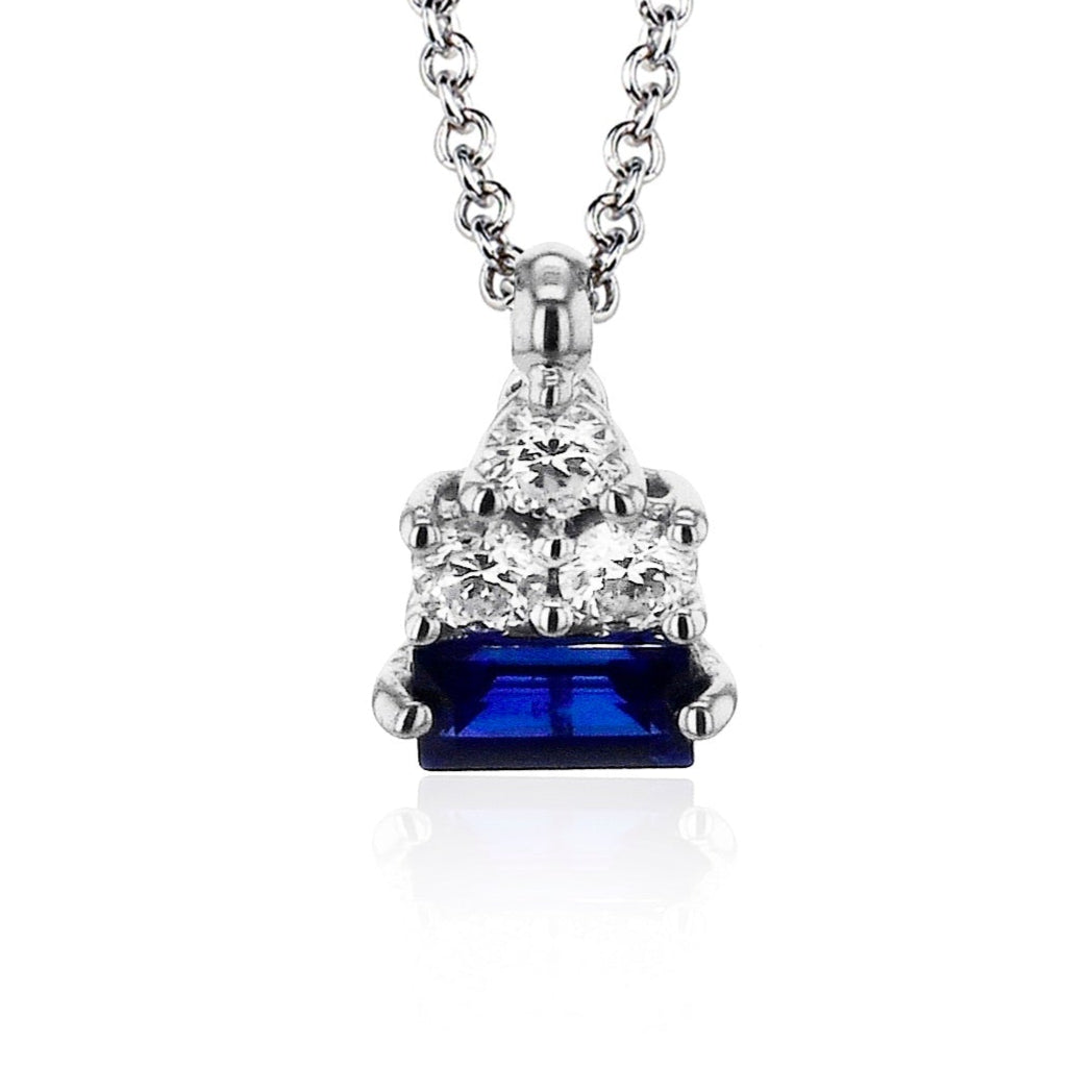 Color Pendant in 14k Gold with Diamonds
