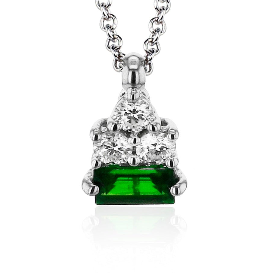 Color Pendant in 14k Gold with Diamonds