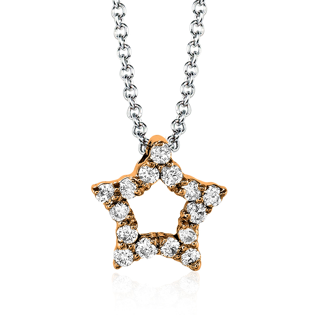 Pendant in 14k Gold with Diamonds