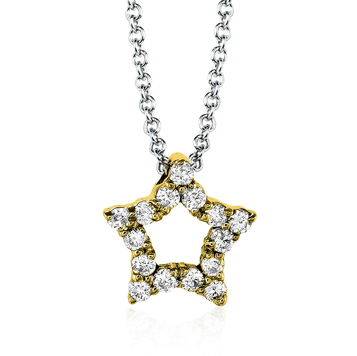 Pendant in 14k Gold with Diamonds