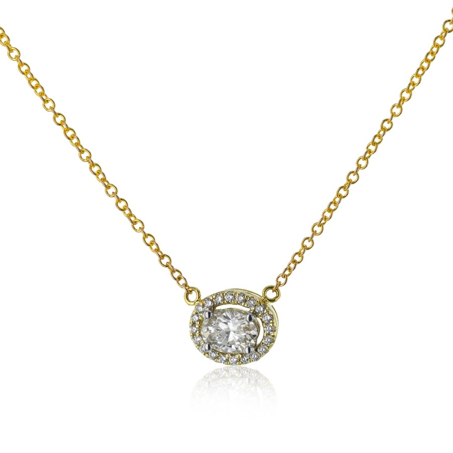 Pendant in 14k Gold with Diamonds