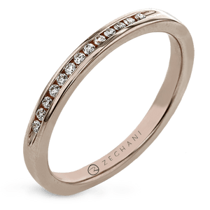 ZR10 WHITE 14K BAND ROSE