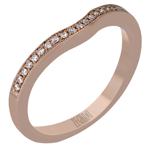 ZR1137 WHITE 14K BAND ROSE