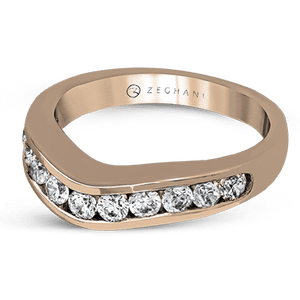 ZR1141 WHITE 14K BAND ROSE 1