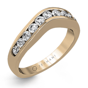 ZR1141 WHITE 14K BAND ROSE