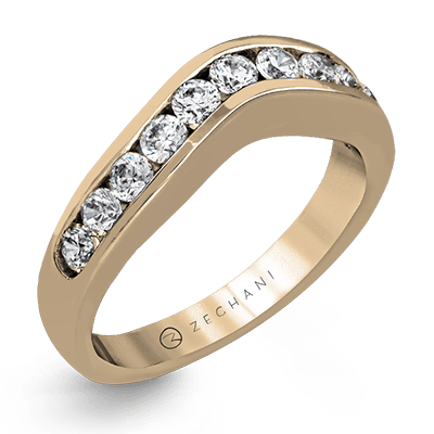 ZR1141 WHITE 14K BAND ROSE