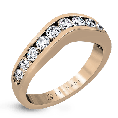 ZR1142 WHITE 14K BAND ROSE