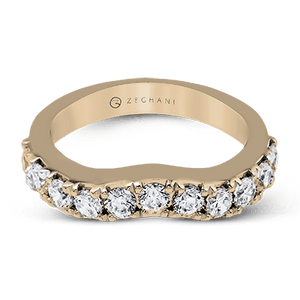 ZR1143 WHITE 14K BAND ROSE 1