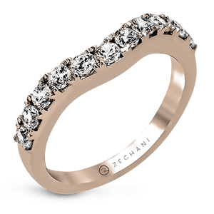 ZR1143 WHITE 14K BAND ROSE