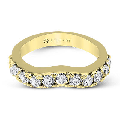 ZR1143 WHITE 14K BAND YELLOW 1