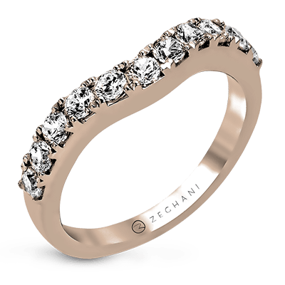 ZR1143 WHITE 18K BAND ROSE