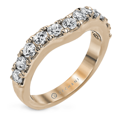 ZR1144 WHITE 14K BAND ROSE