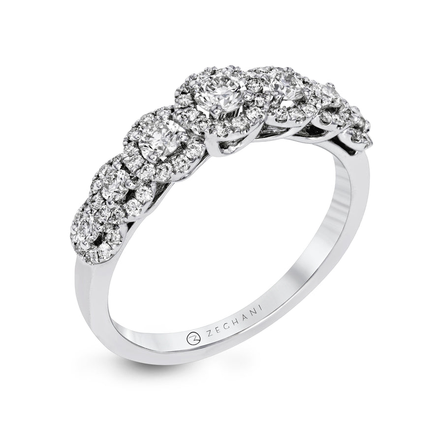 Color Ring in 14k Gold with Diamonds