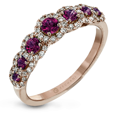 ZR1150 WHITE 14K BAND ROSE