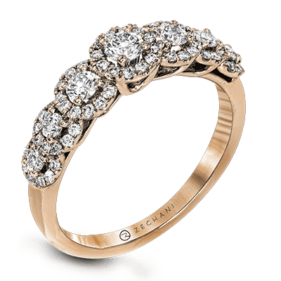 ZR1150 WHITE 14K SET ROSE