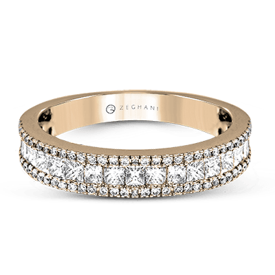 ZR1151 WHITE 14K BAND ROSE 1