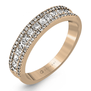 ZR1151 WHITE 14K BAND ROSE