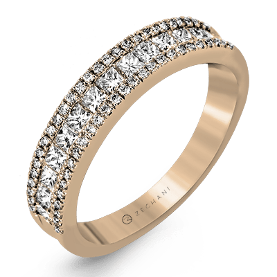 ZR1151 WHITE 14K BAND ROSE