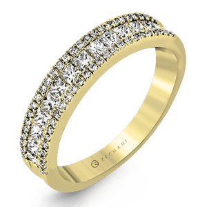 ZR1151 WHITE 14K BAND YELLOW